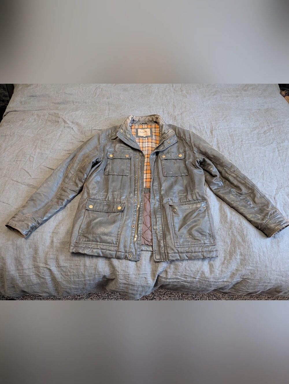 Men's Faux Leather Jacket Medium